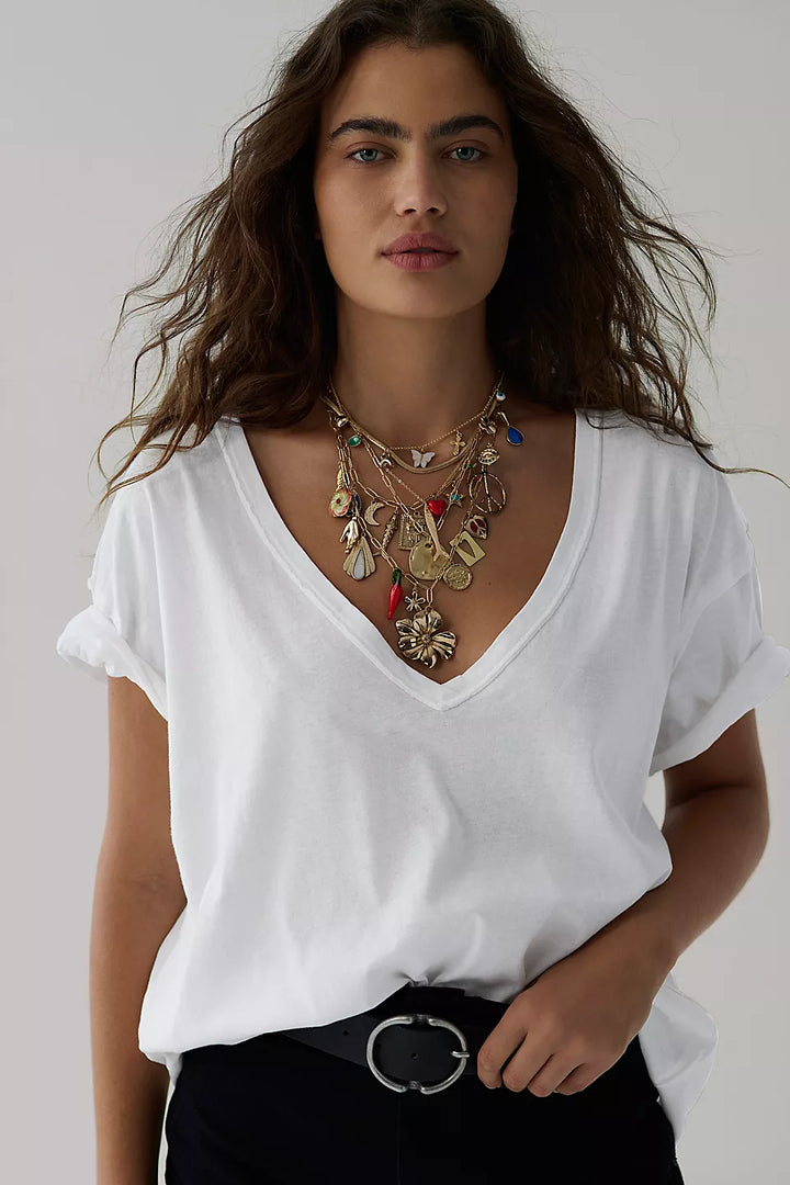 RESTOCKED! Nina V-Neck Tee