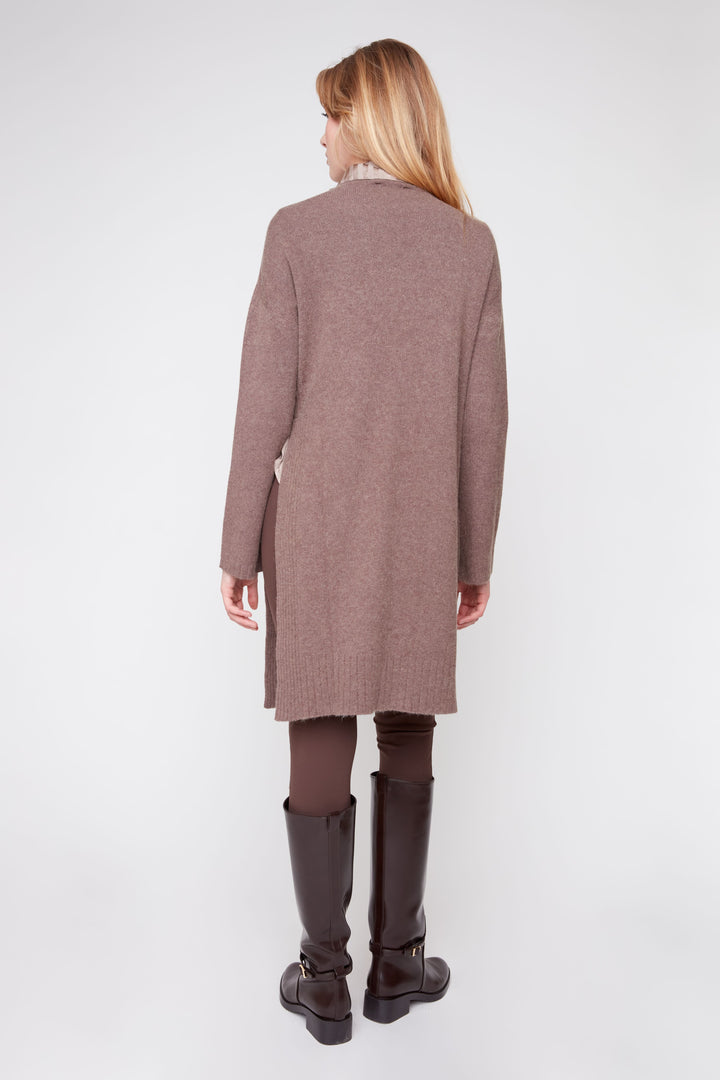 Heather Mocha Tunic Sweater