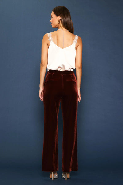 Velvet Straight Fit Pants