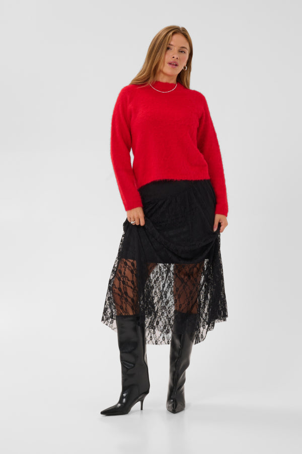 Ace Lace Skirt - Black Deep