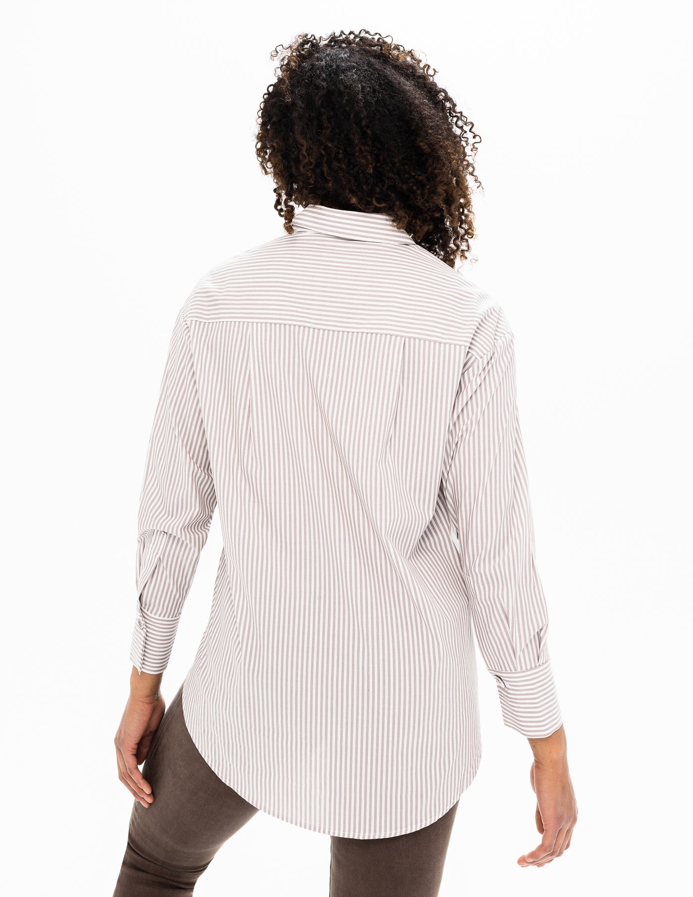 Long Sleeve Blouse/Shirt (Heather Brown Sugar Combo)