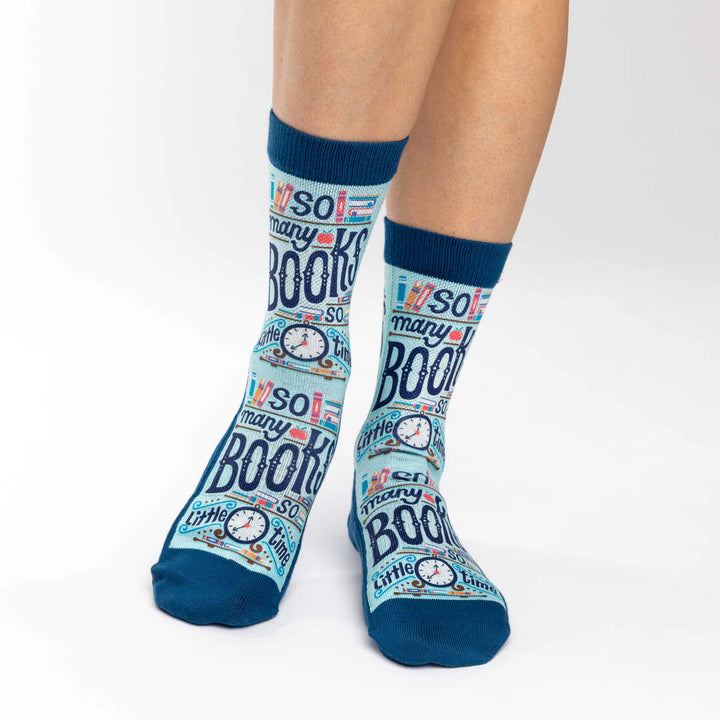 Blue socks with &