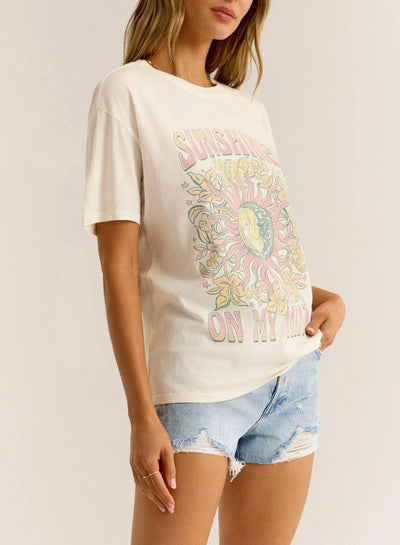 Sunshine Boyfriend Tee - Sea Salt