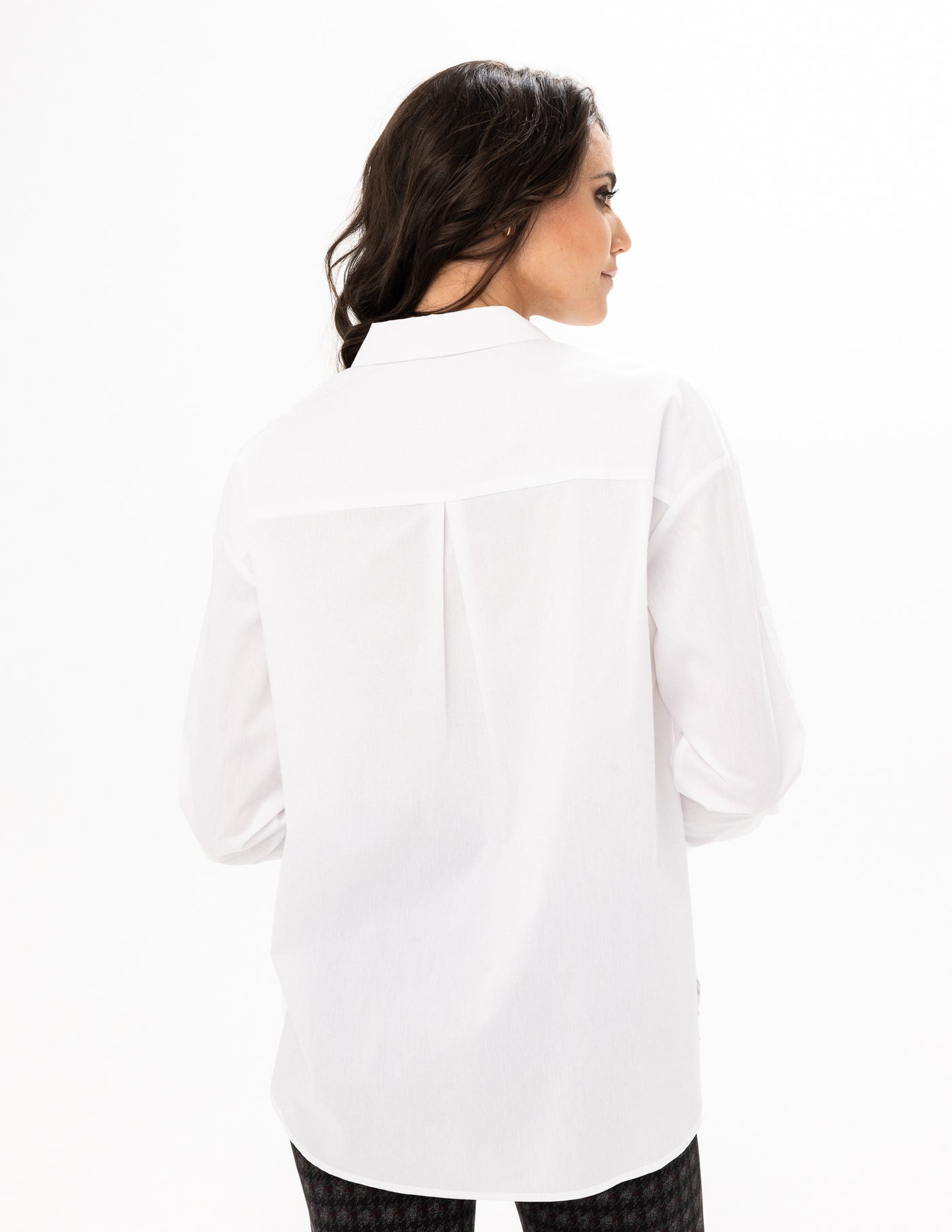 Long Sleeve Blouse (White)