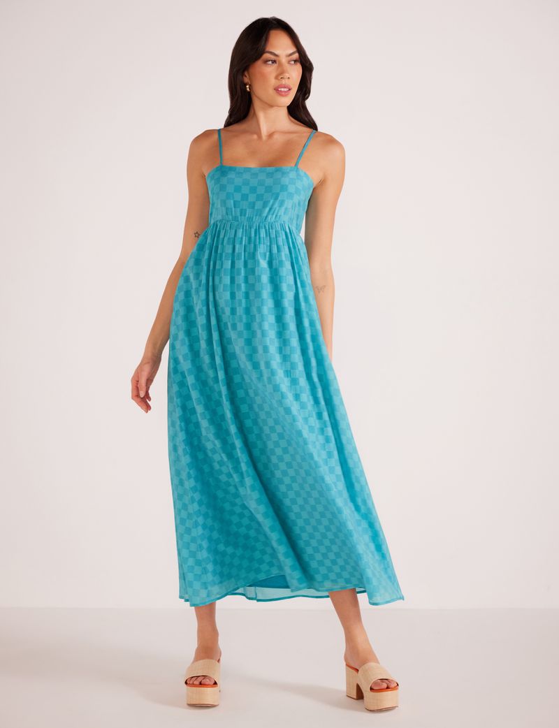 Lucille Strappy Maxi Dress - Teal