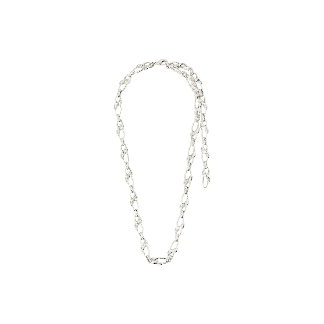 Recycled Cable Chain Crystal Necklace