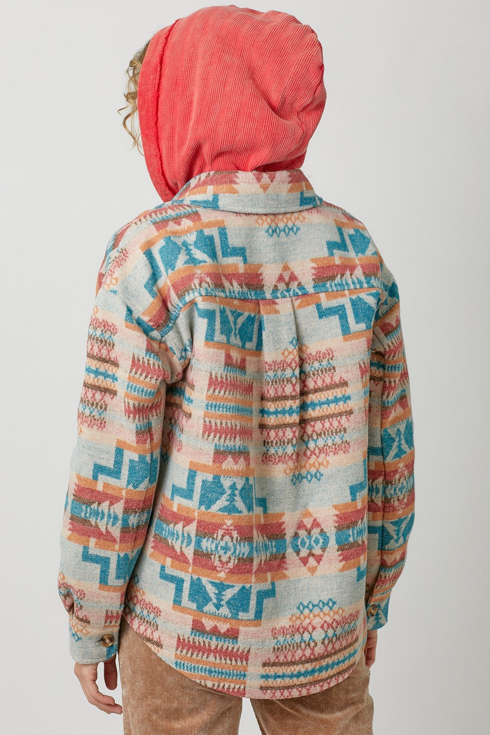 Aztec Shacket - Ivory Multi