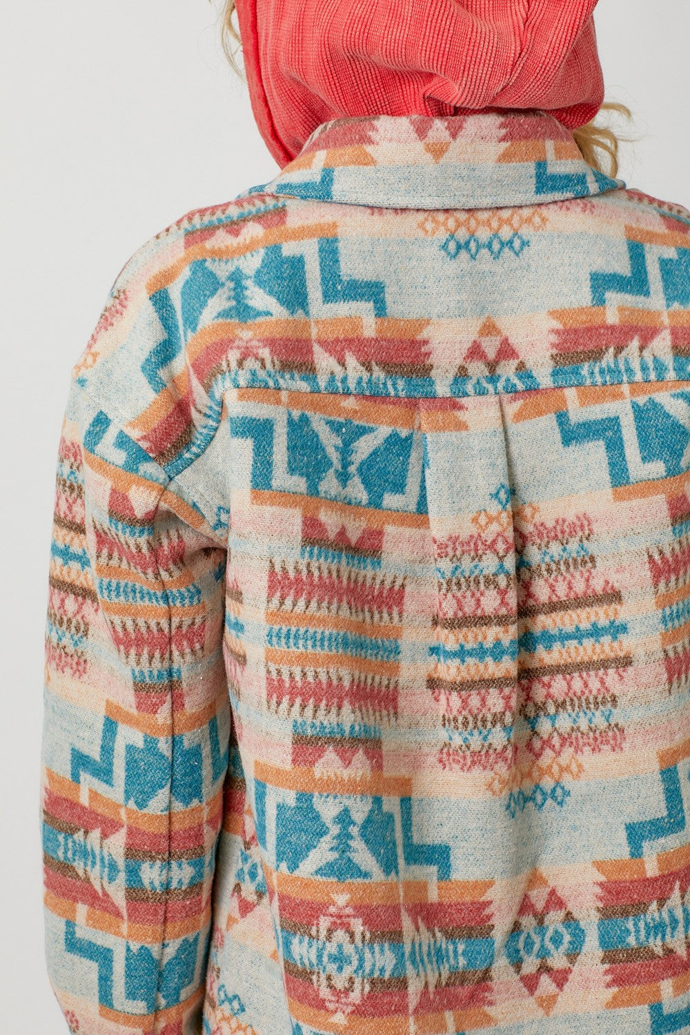 Aztec Shacket - Ivory Multi