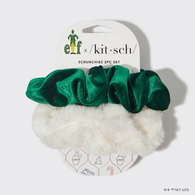Elf© X Scrunchies 2pc - White & Green