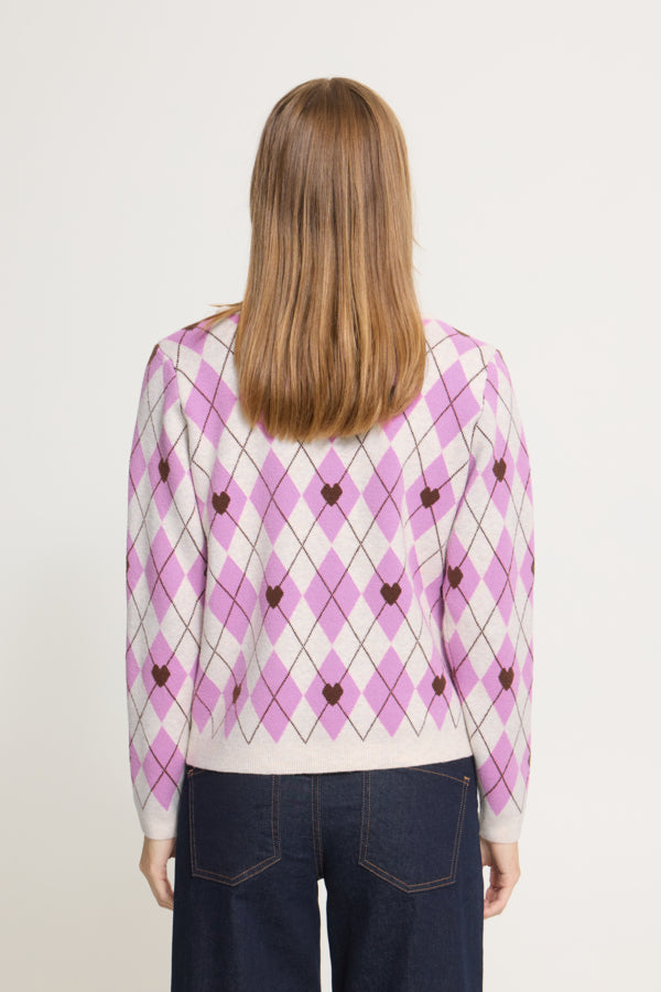 Brielle Sweater - Oatmeal Melange Harlekin