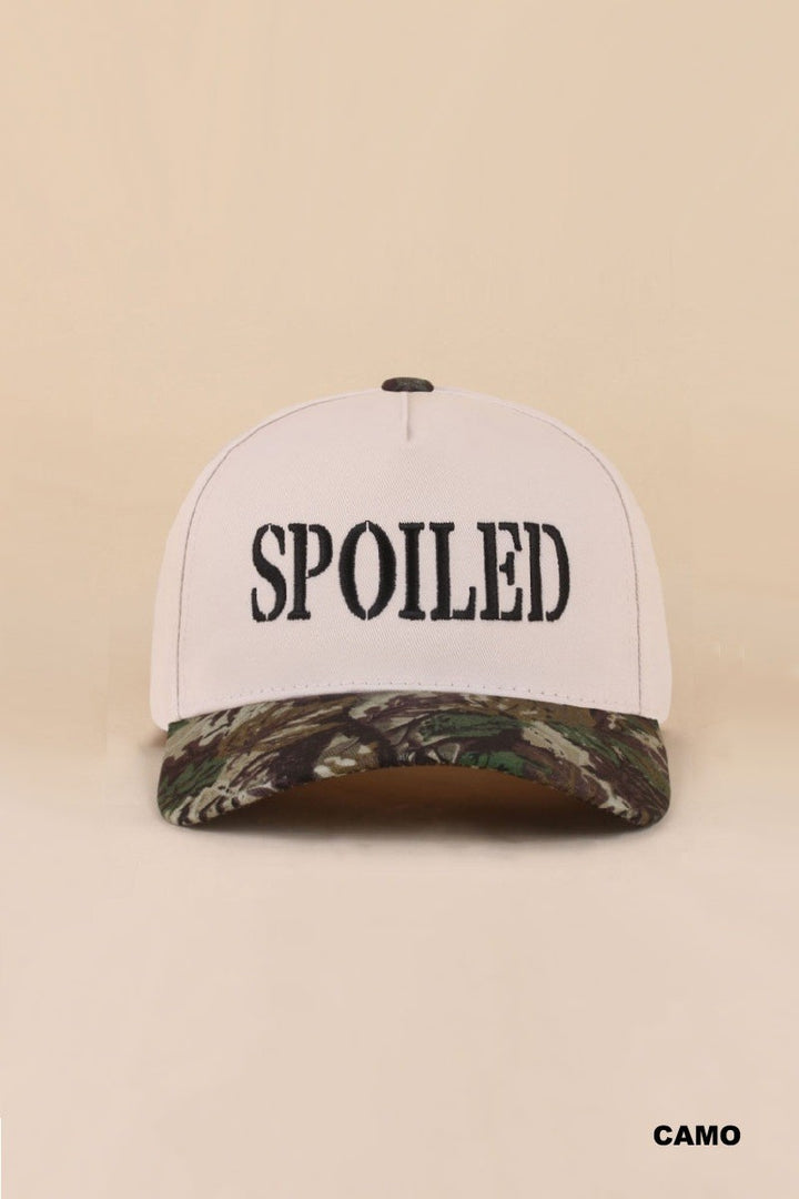 Spoiled Two Tone Snapback Hat - Camo