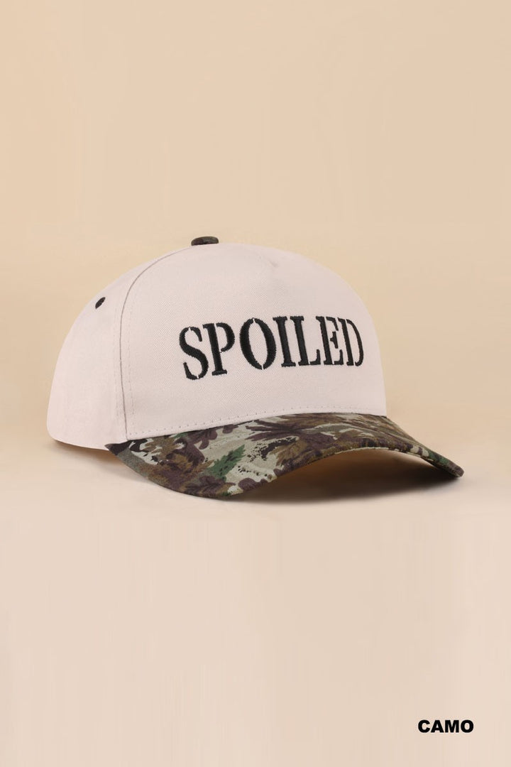 Spoiled Two Tone Snapback Hat - Camo