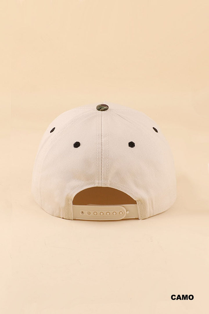 Spoiled Two Tone Snapback Hat - Camo