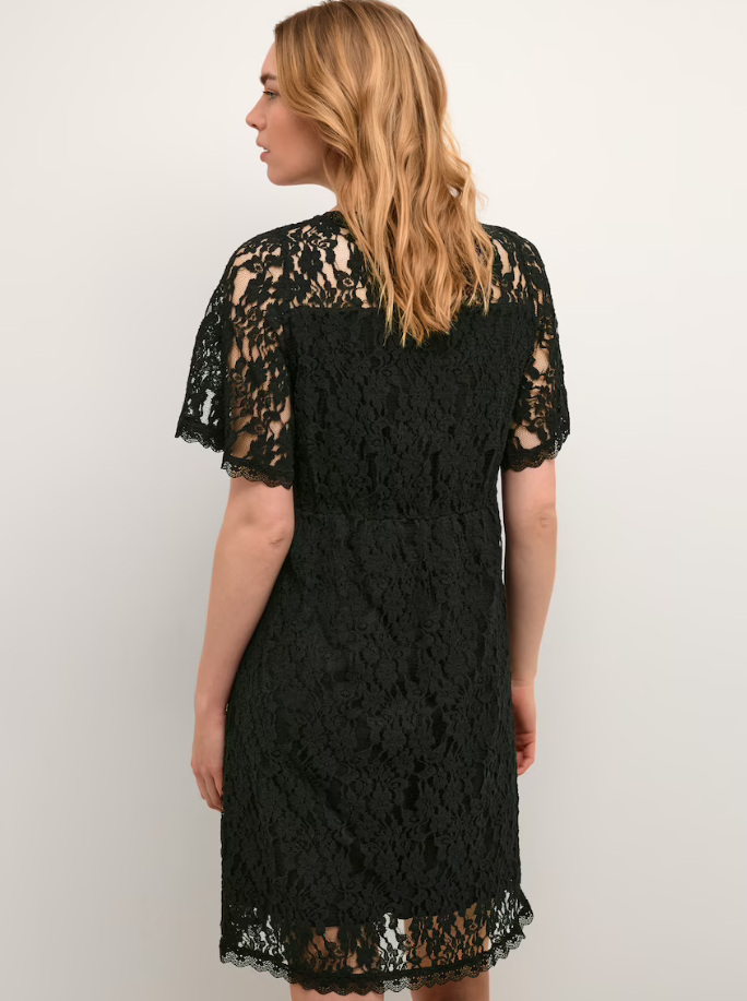 Zally Lace Dress // Black