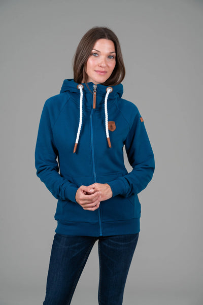 Hera Real Teal Full Zip Hoodie