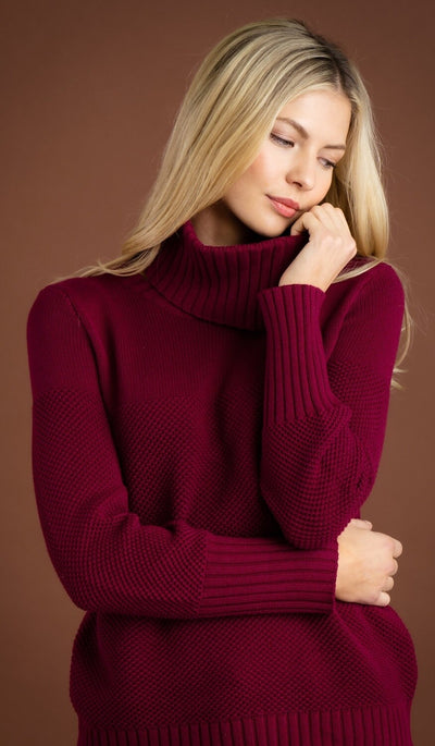 Relaxed Fit Sweater with Scarf