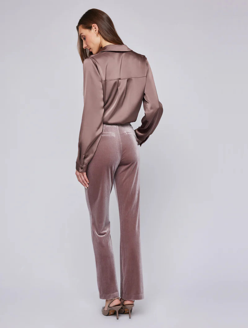 Alice Velvet Pants - Fawn