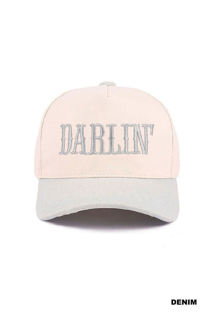 Two-toned cap with &