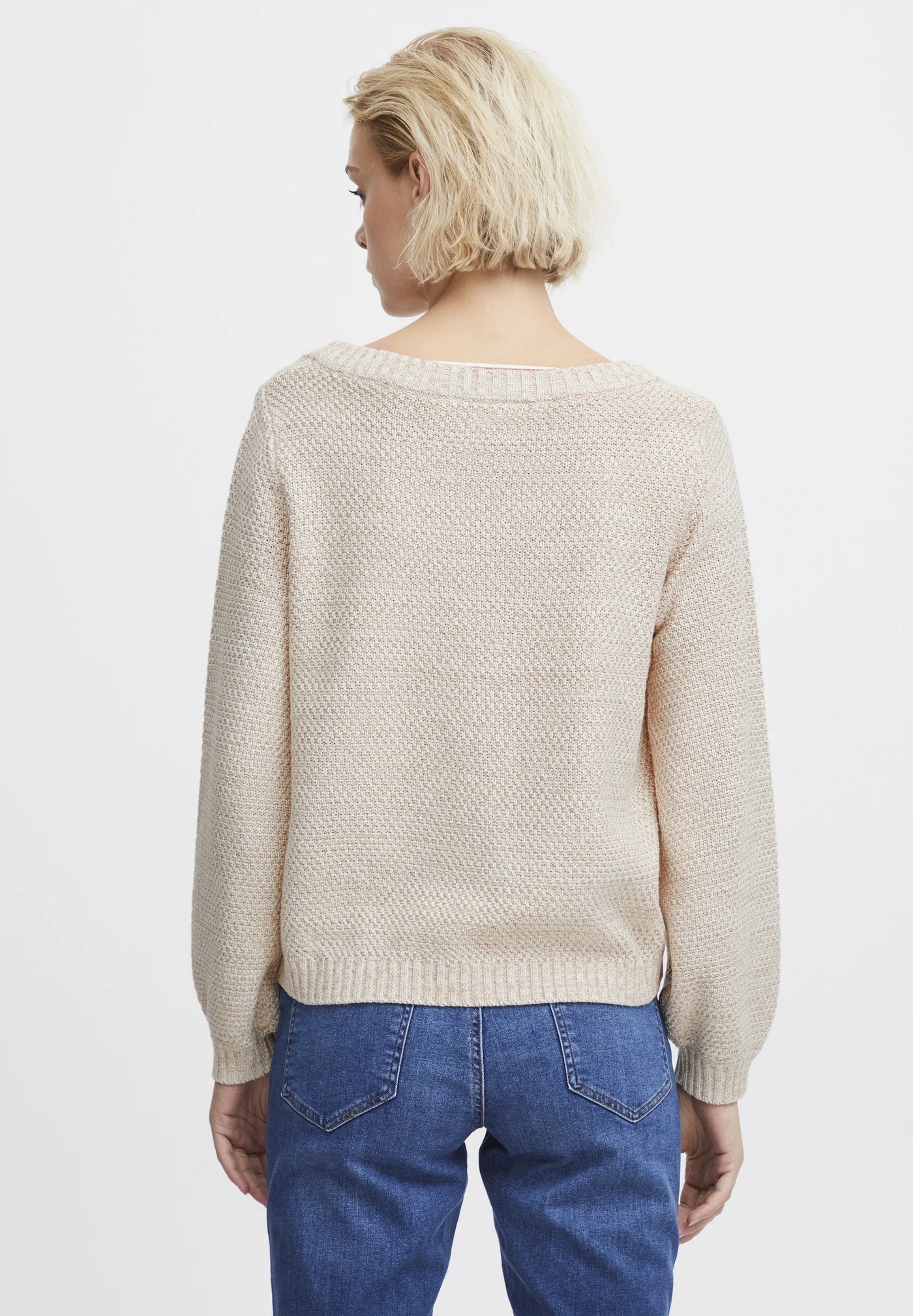 Noelle Long Sleeve Sweater (Tapioca Melange)