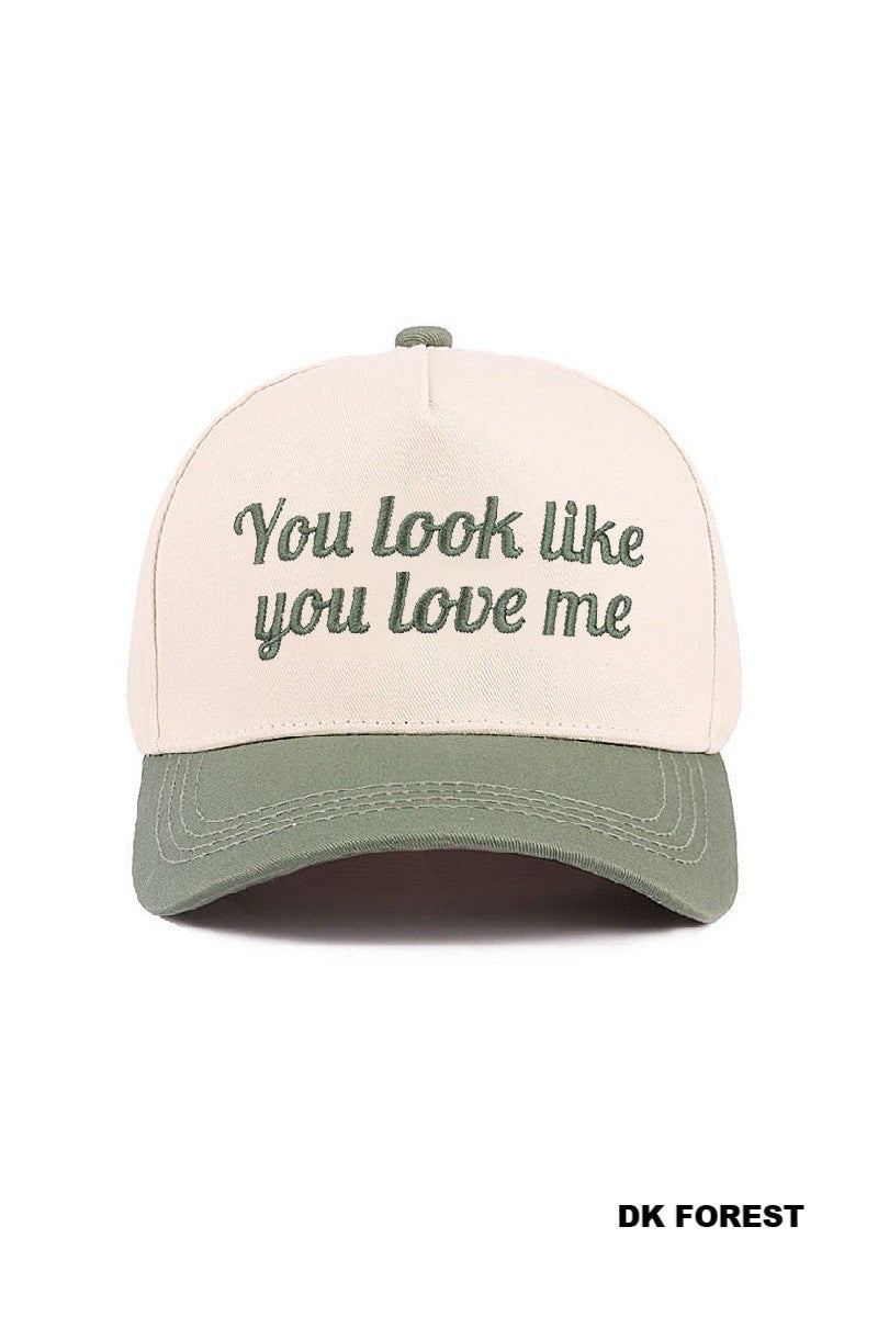You Look Like You Love Me Two Tone Canvas Cotton