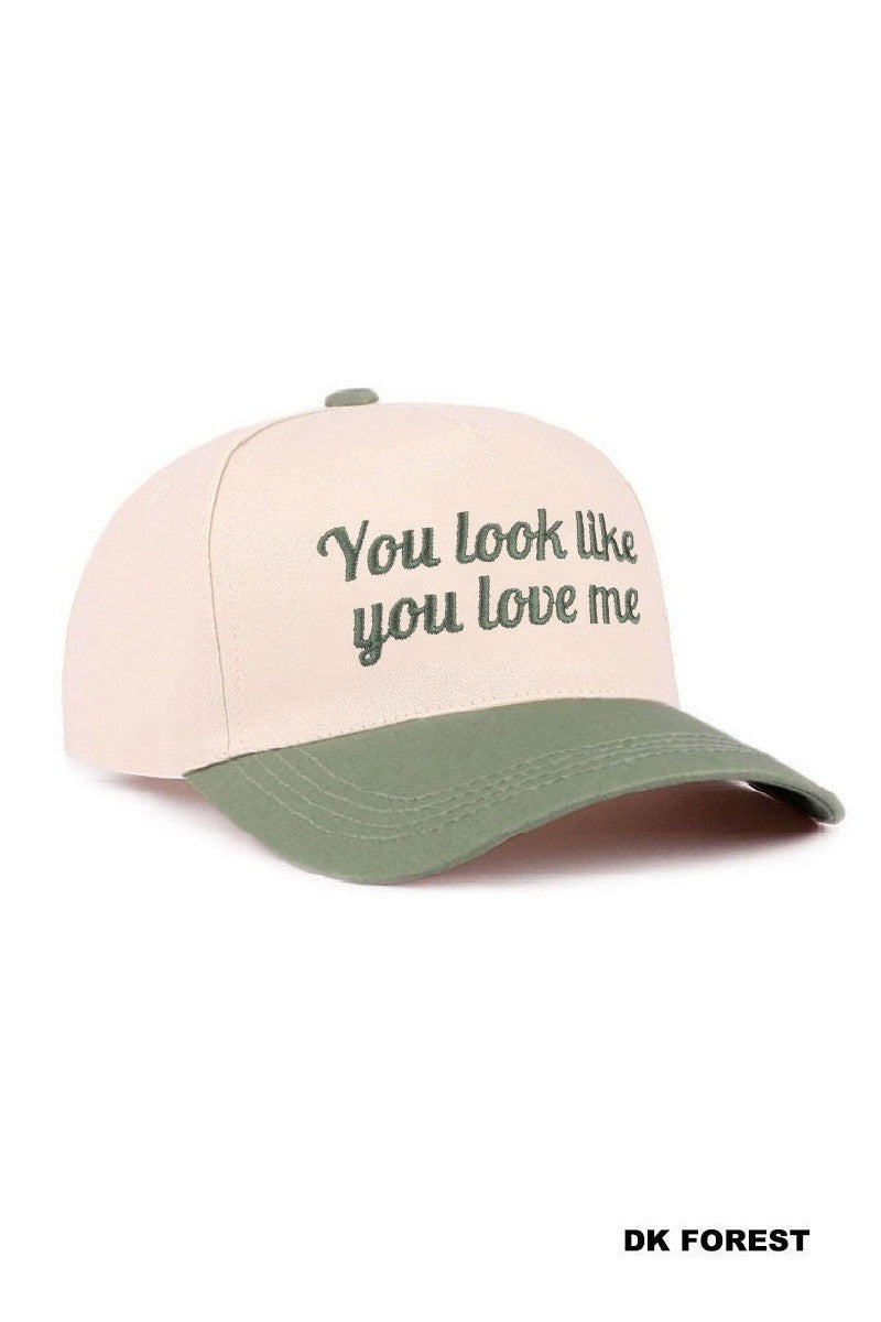 You Look Like You Love Me Two Tone Canvas Cotton
