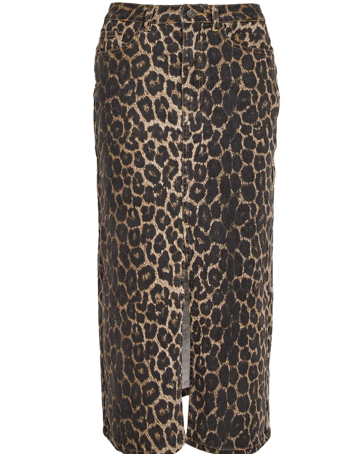 Fione Maxi Skirt - Leopard Print