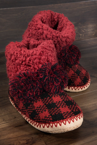 Buffalo Plaid Slipper Socks