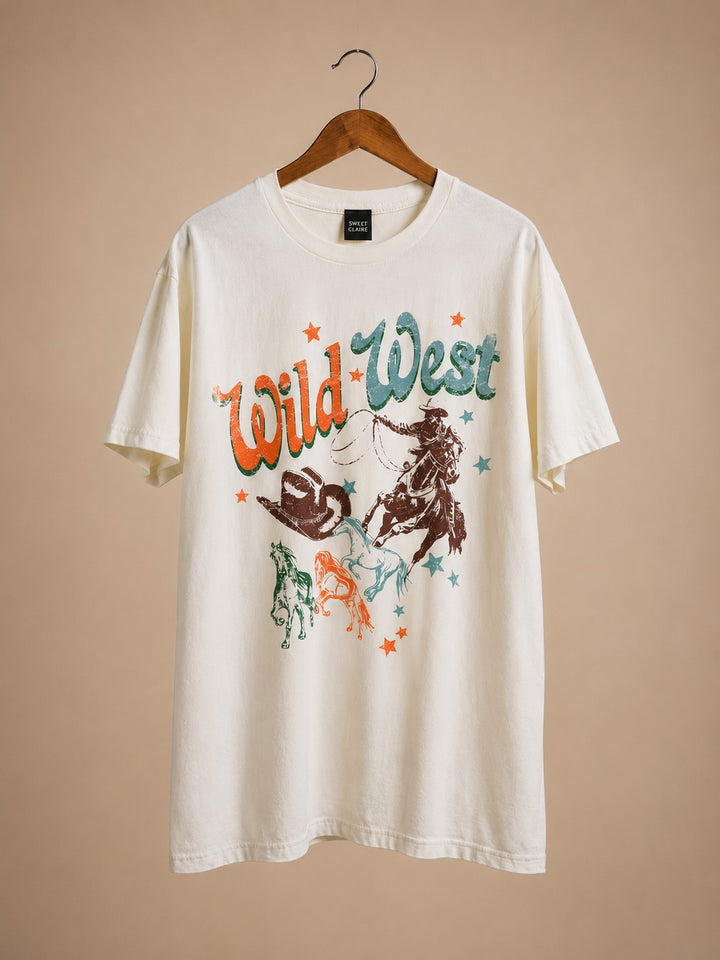 White t-shirt with &