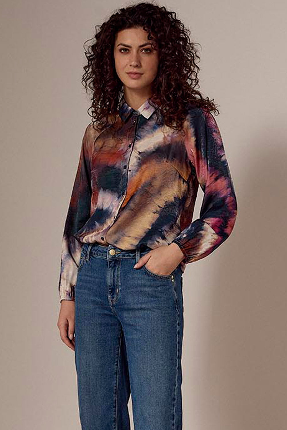 Tie Dye Frost Blouse - Multi