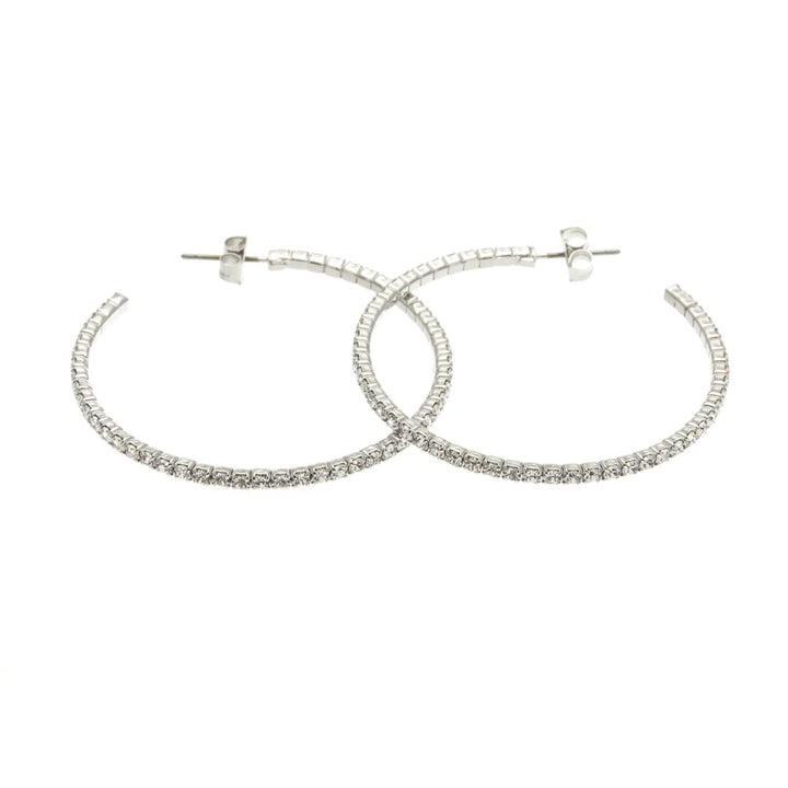 Sofistica 45mm Hoop Earrings with crystals
