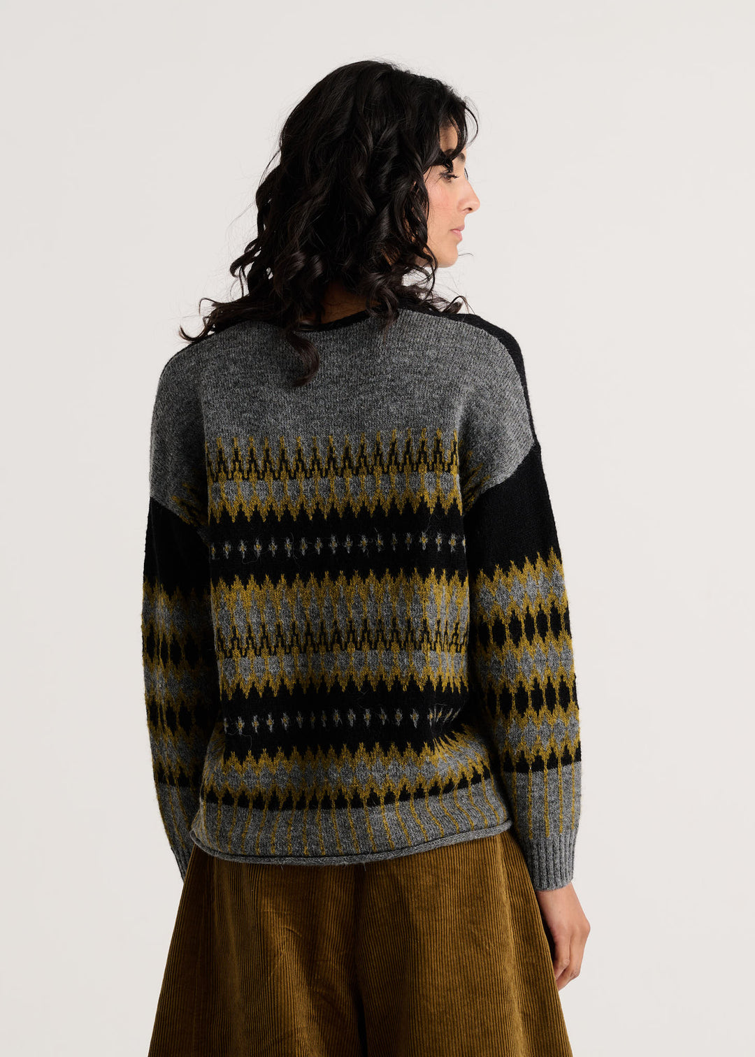 Jacquard Sweater - Black