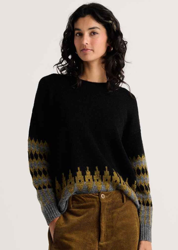 Jacquard Sweater - Black
