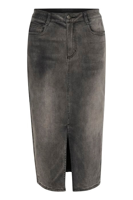 Nicole Denim Skirt - Medium Grey Denim