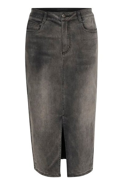 Nicole Denim Skirt - Medium Grey Denim