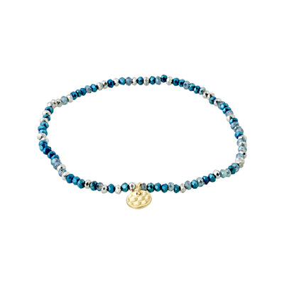 INDIE Bracelet Blue Gold Plated
