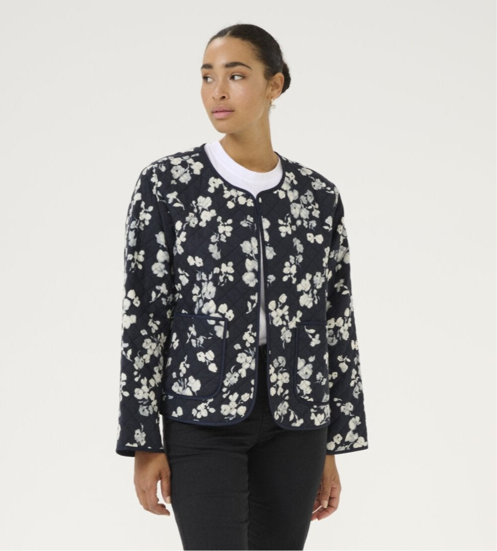 Ansley Jacket - Marine Flower