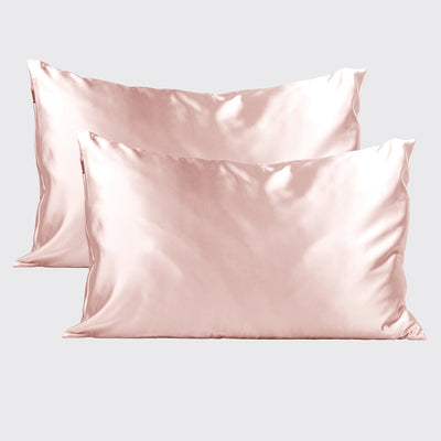 Satin Pillowcase 2pc Set - Blush