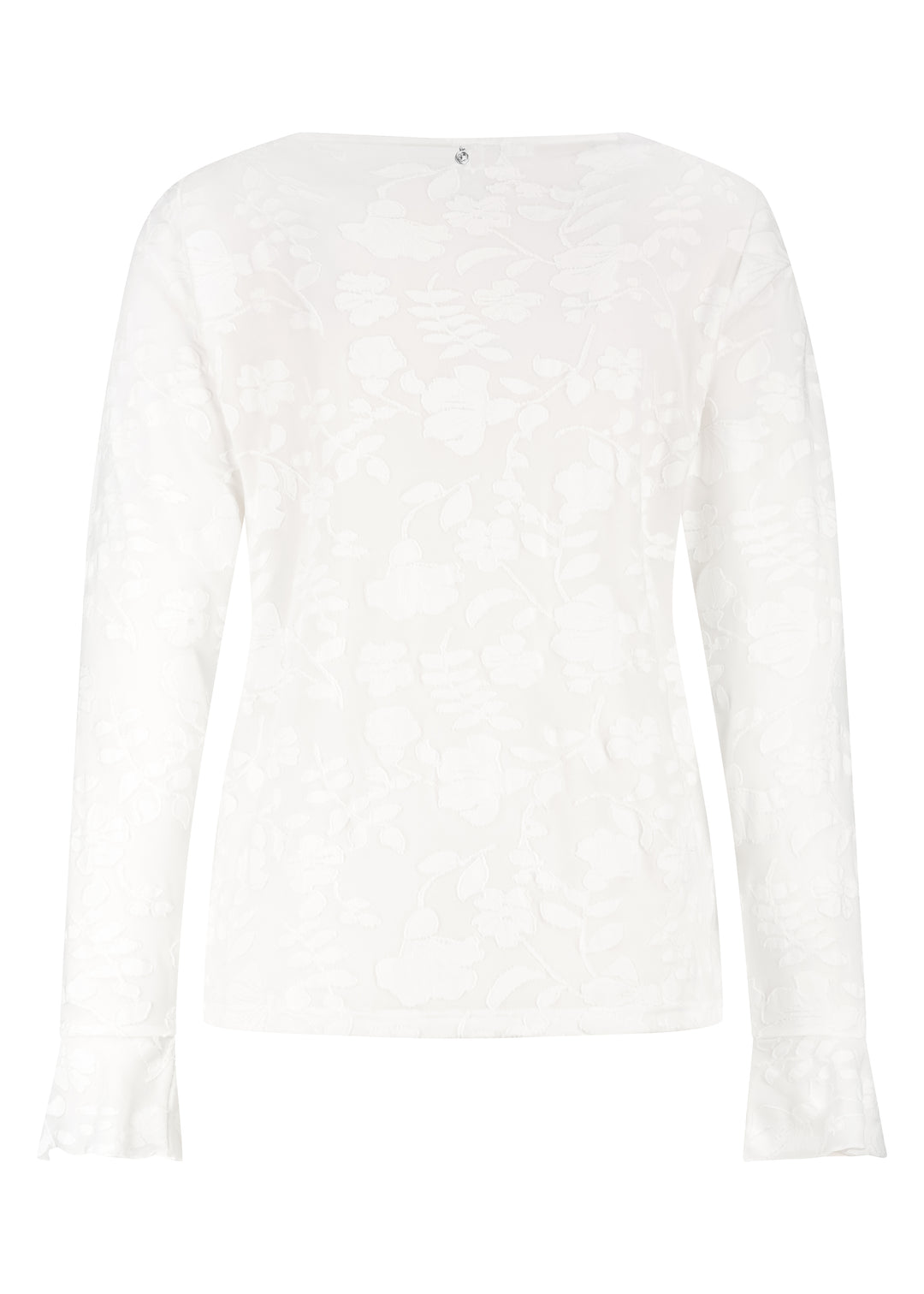 White long-sleeve shirt on a white background