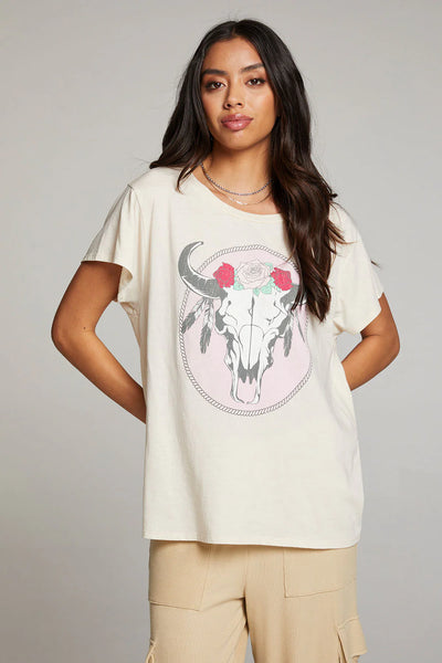 Moon Mystic Stag Tee - Whitecap Grey