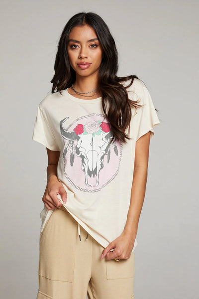 Moon Mystic Stag Tee - Whitecap Grey