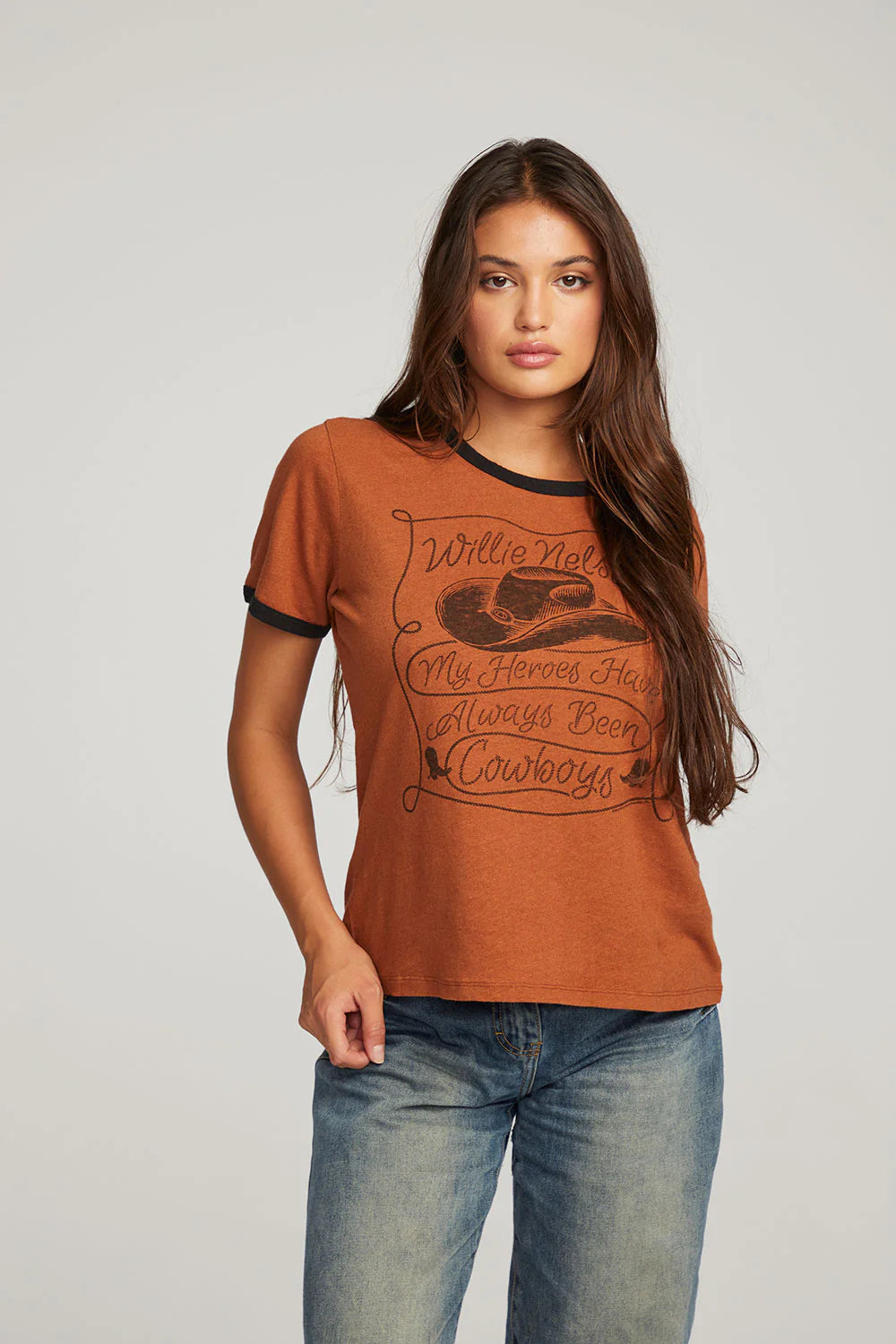 Willie Nelson Cowboys Tee - Whiskey
