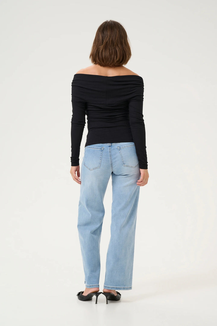 Kayla Off Shoulder Top - Black