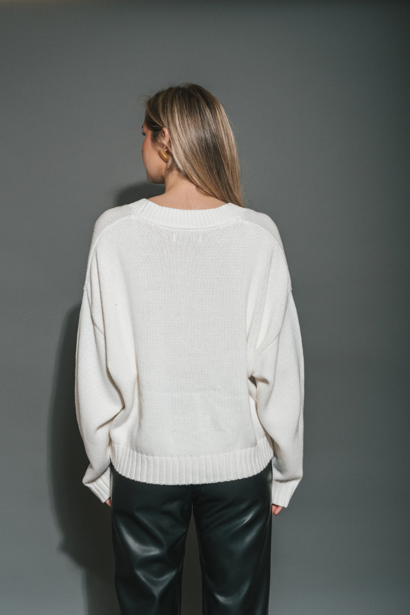 Isabella Knit Cardigan - Cream