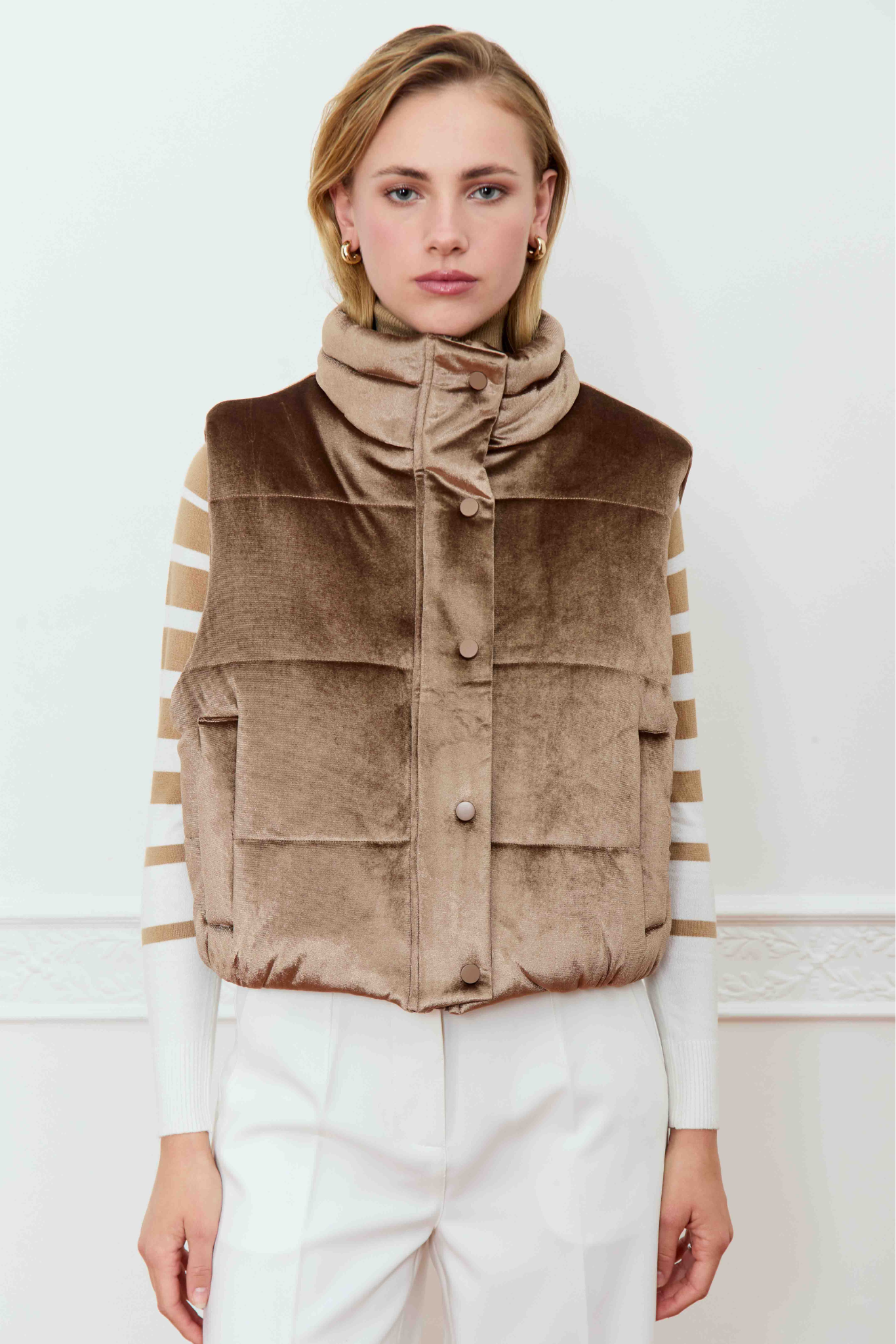 Tulipa Puffer Vest - Mink