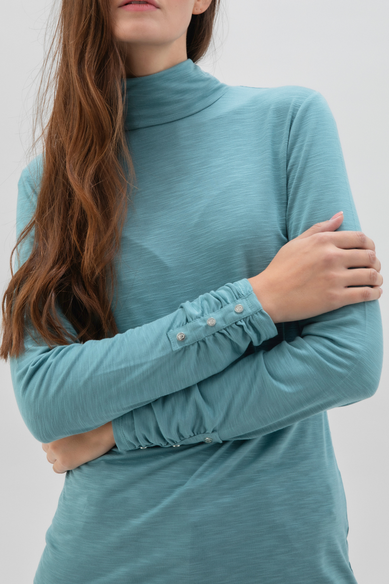 Long Sleeve Mock Neck Top