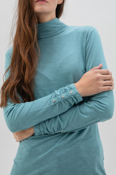 Long Sleeve Mock Neck Top