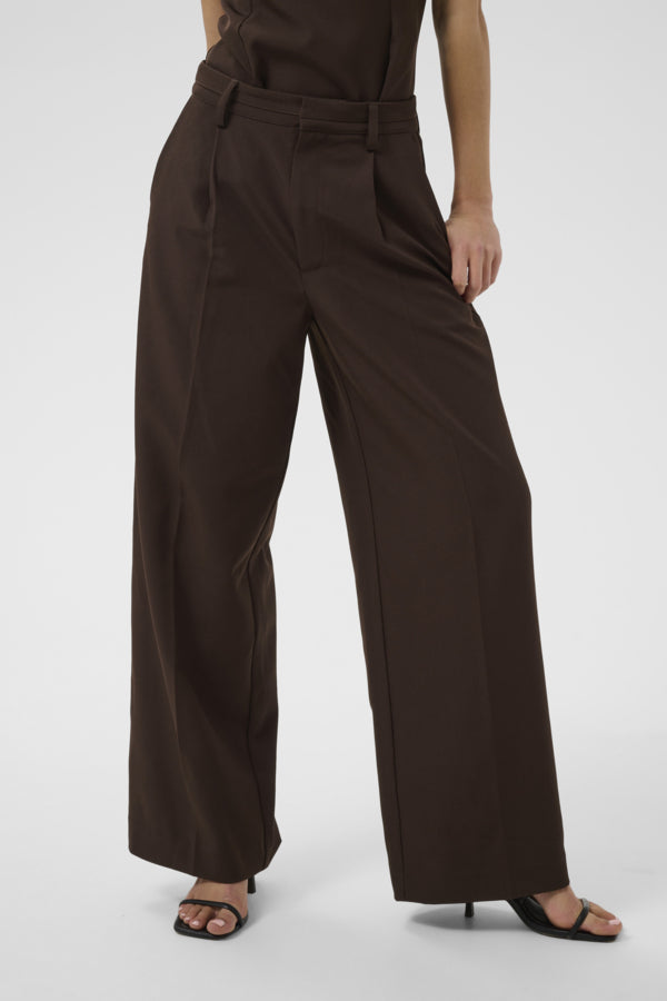 Alima High Waist Pants - Coffee Bean