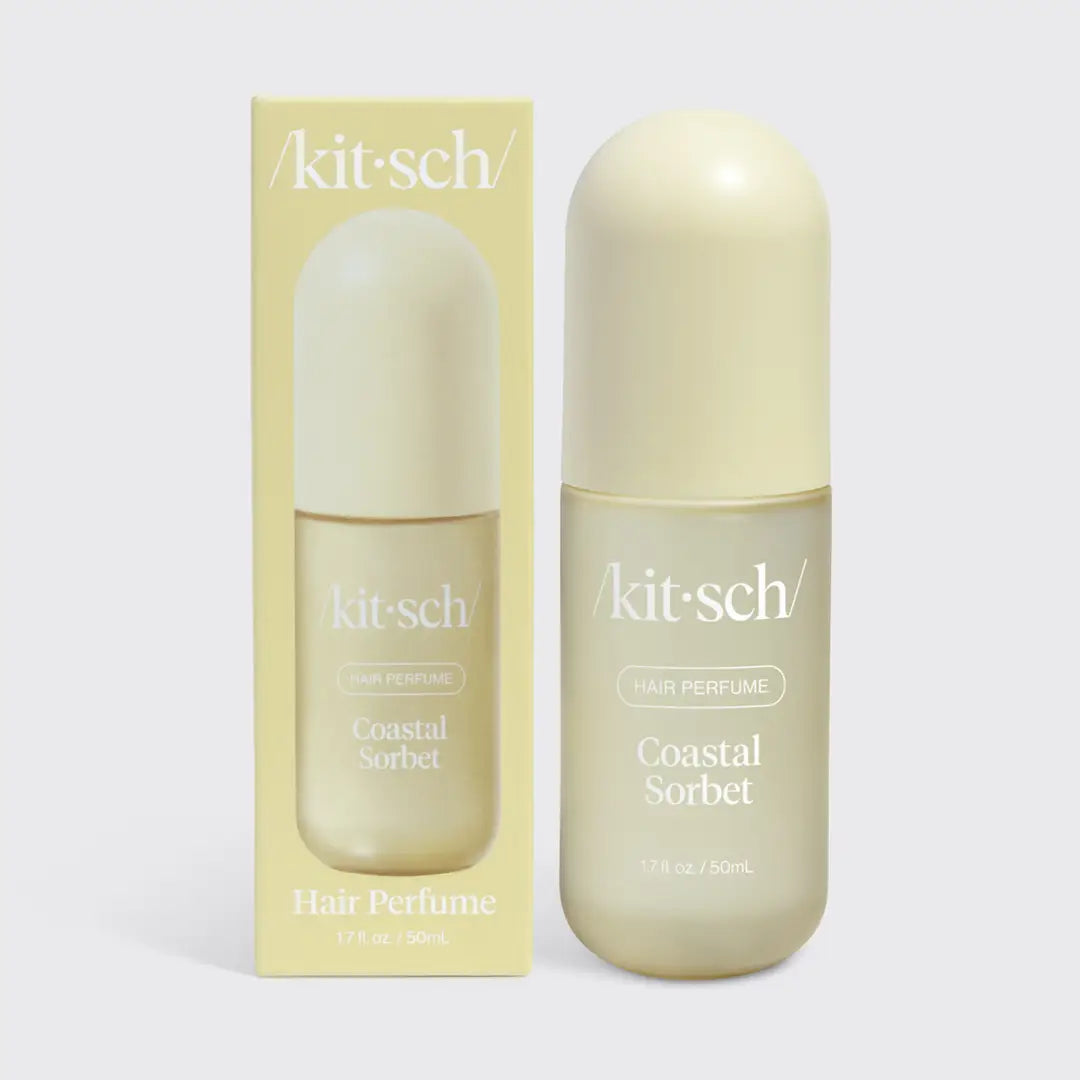 Kitsch Coastal Sorbet perfume bottle and packaging on a light gray background