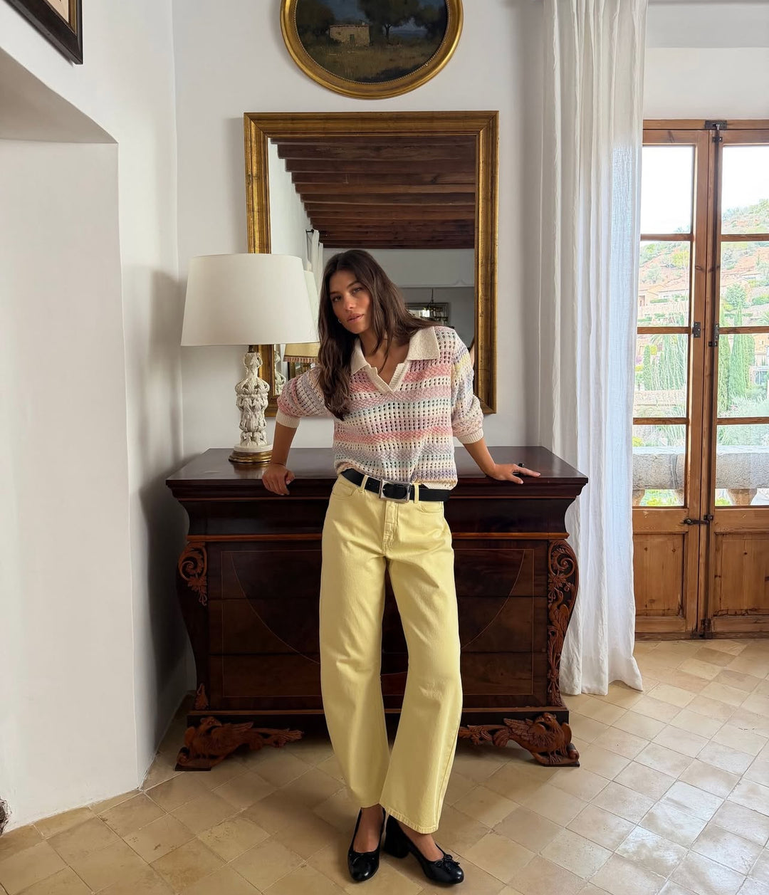 Brinnie Barrel Jeans - Lemon Meringue