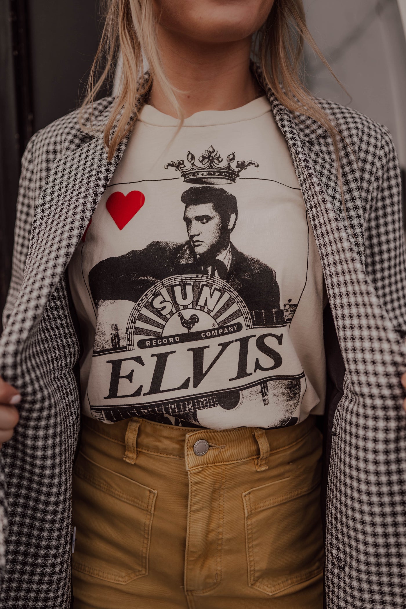 Sun Records X King of Hearts Long Sleeve - Dirty White